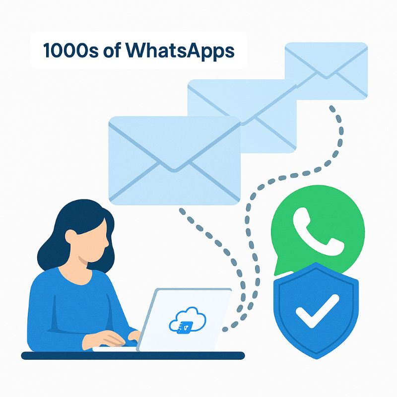 EasyCloudBooks uses Whatsapp official api