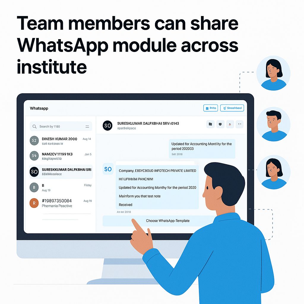 EasyCloudBooks Whatsapp Module Team Share